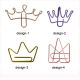 crown shaped paper clips, fancy decorative paper clips