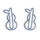 fun cucurbit shaped paper clips, decorative paper clips