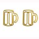 cup shaped paper clips, cute decorative paper clips