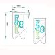 custom logo printed paper clips, logo promotional paper clips
