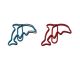 dolphin shaped paper clips, cute decorative paper clips