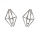 gem diamond shaped paper clips, silver paper clips