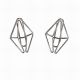 diamond shaped paper clips, silver sparkler paper clips