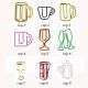 cups shaped paper clips, cute decorative paper clips