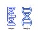 DNA form shaped paper clips, organ decorative paper clips