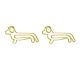 animal shaped paper clips in dog outline, dog paper clips
