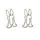 cute Easter bunny shaped paper clips, rabbit decorative paper clips