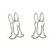 animal shaped paper clips in Easter Bunny outline