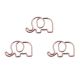 cute elephant shaped paper clips, gold decorative paper clips