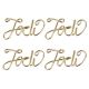 gold word paper clips, decorative paper clips