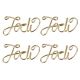 gold word paper clips, decorative paper clips