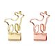 fawn decorative binder clips, gold deerlet binder clips