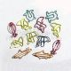 fish shaped paper clips, aquarium decorative paper clips