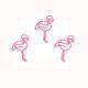 flamingo shaped paper clips, bird decorative paper clips