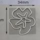 floral decorative paper clips, fun flower shaped paper clips