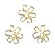 blossom shaped paper clips, gold decorative paper clips