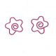 flower shaped paper clips, peach blossom decorative paper clips