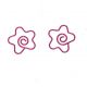 fun flower shaped paper clips, peach blossom decorative paper clips