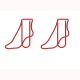 foot shaped paper clips, feet decorative paper clips