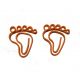 foot shaped paper clips, feet decorative paper clips