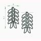 fun frond shaped paper clips, leaf decorative paper clips