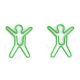man shaped paper clips, cute decorative paper clips