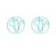 globe shaped paper clips, earth paper clips