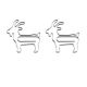 goat animal shaped paper clips, decorative paper clips