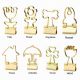 gold binder clips, decorative binder clips