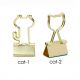 gold cat decorative binder clips, custom binder clips