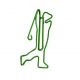 golfer promotional paper clips, shaped paper clips
