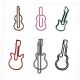 cute guitar decorative paper clips, music shaped paper clips