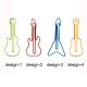guitar shaped paper clips, music decorative paper clips