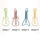 guitar shaped paper clips, music decorative paper clips