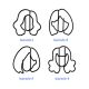 hairstyle shaped paper clips, cute decorative paper clips