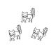 Halloween cat shaped paper clips, decorative paper clips