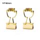 hand decorative binder clips, custom gold binder clips