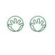 hand shaped paper clips in green wire