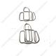 handbag shaped paper clips in silver wire