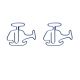 helicopter shaped paper clips, decorative paper clips