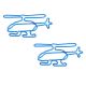 helicopter shaped paper clips, aircraft paper clips