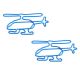 helicopter shaped paper clips, aircraft decorative paper clips