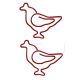 chicken hen shaped paper clips, animal shaped paper clips