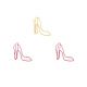 high-heeled shoe shaped paper clips