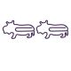 hippo decorative paper clips, animal shaped paper clips