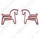 horse decorative paper clips, animal shaped paper clips