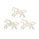 gold horse paper clips, animal shaped paper clips