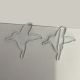 hummingbird decorative paper clips,  fun shaped paper clips