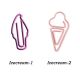 cute icecream shaped paper clips, fun promotional paper clips