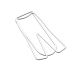 wire jumbo paper clips in jean outline, jean large paper clips